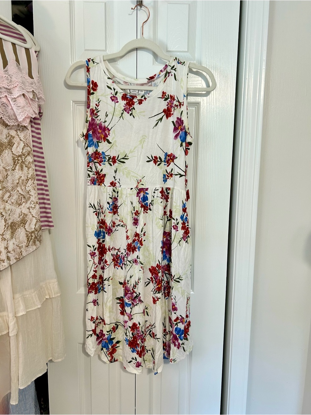 Floral light weight Tank Dress